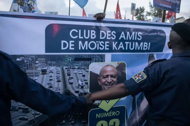 Une affiche de campagne de Moïse Katumbi