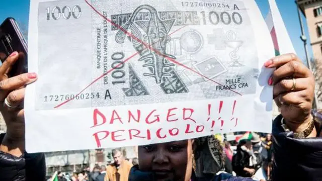 Maandamano dhidi ya sarafu hiyo yalifanyika Roma mnamo 2019