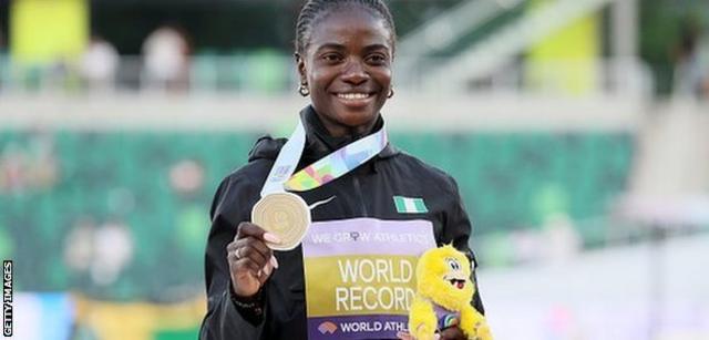 Oluwatobiloba Ayomide Tobi Amusan of Nigeria wins the women's 100m  hurdles during the Wanda Diamond League 2022, Meeting de Paris (athletics)  on June 18, 2022 at Charlety stadium in Paris, France. Photo