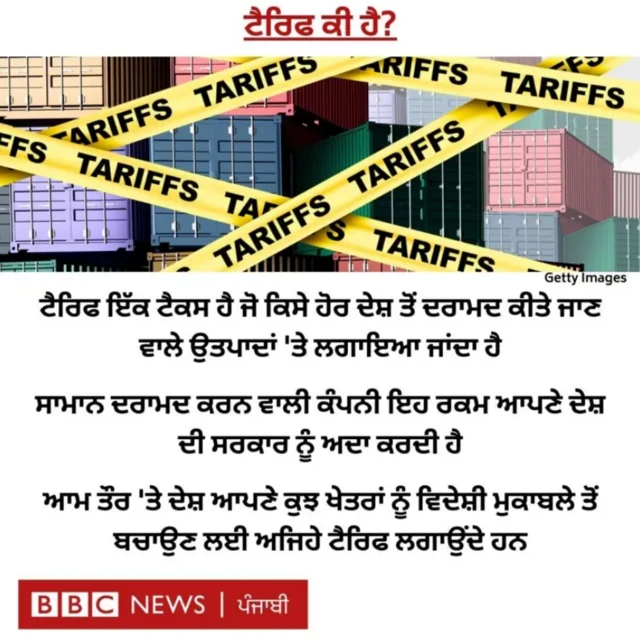 ਟੈਰਿਫ ਕੀ ਹਨ