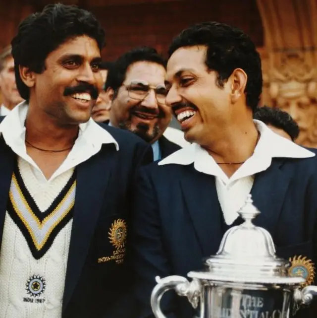 कपिल देव के साथ मोहिंदर अमरनाथ.