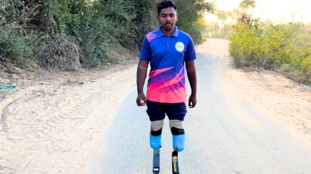 ગંગદાર પરમાર, દિવ્યાંગ ઍથ્લિટ, દોડવીર, બ્લેડ રન, પૅરાલિમ્પિક, બીબીસી ગુજરાતી 