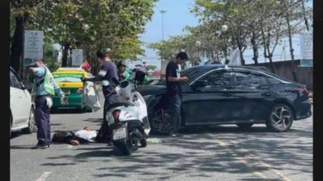 ၂၀၂၄ နိုဝင်ဘာ ၁၈ ရက် ယာဥ်တိုက်မှု ဖြစ်ပြီး အခြေအနေမြင်ကွင်း