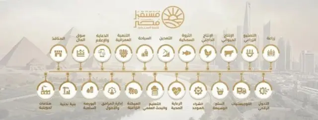Hay'adda Mustaqbalka ee Horumarinta Waarta ee Masar ayaa ka shaqeyneysa hirgelinta mashaariic ballaaran oo ku saabsan beeraha iyo amniga cuntada, iyadoo ujeedadu tahay in la kordhiyo wax soo saarka maxalliga ah iyo in la yareeyo ku tiirsanaanta waxyaabaha la soo dejiyo, gaar ahaan badeecadaha istaraatiijiga ah.