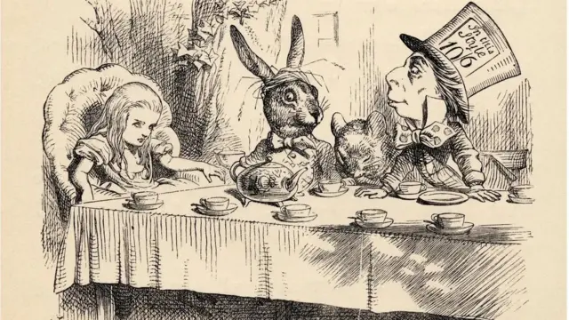 Dunia surreal Alice in Wonderland seperti yang digambarkan oleh ilustrator John Tenniel