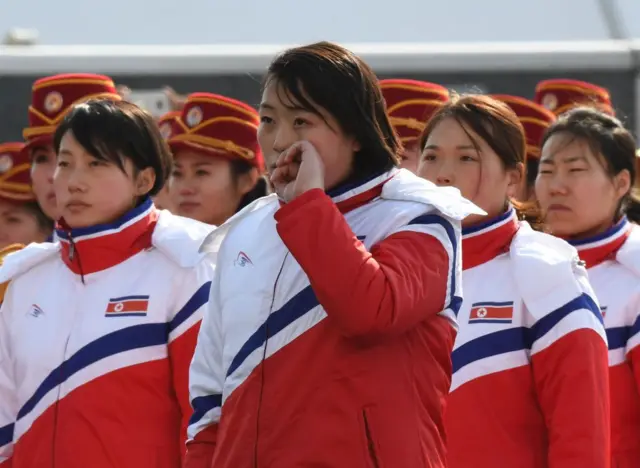 북한 여성 선수들