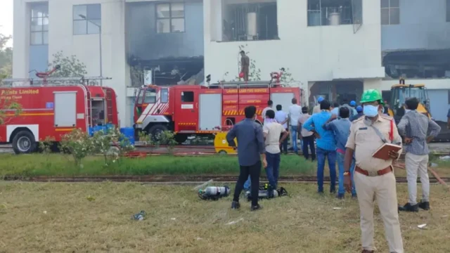 આંધ્ર પ્રદેશમાં આગની ઘટના