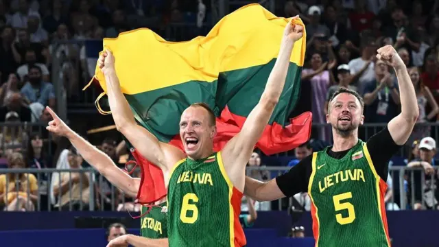 Литовские баскетболисты