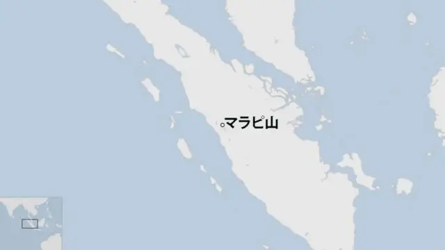 マラピ山の位置