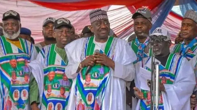 Wasu jiga -jigan jam'iyyar APC a kano ciki harda jagoronta Abdullahi Abbas