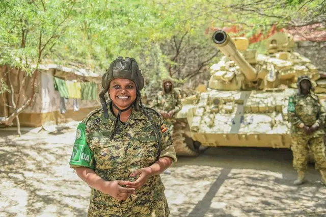 Gabadh ka tirsan ciidamada Uganda