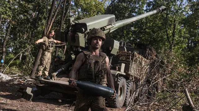 우크라이나 군인들의 모습