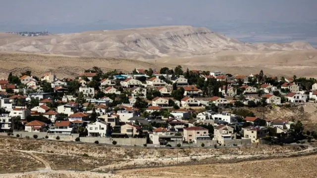 مستوطنة كيدار اليهودية في الضفة الغربية المحتلة في يونيو/ حزيران 2023