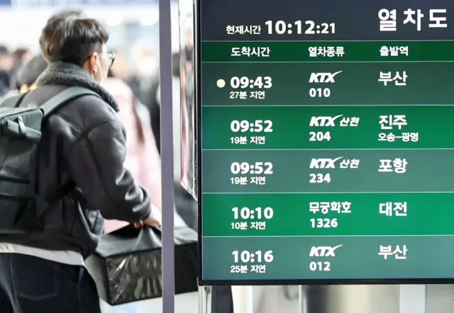 지연된 열차