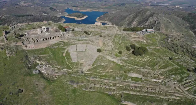 Pergamon Hellenistik Tiyatro yapı grubu.