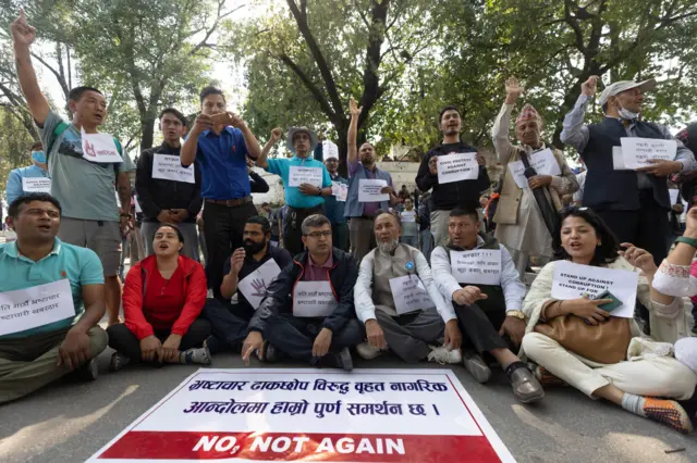 शरणार्थी प्रकरणलाई लिएर गत साता राजधानी काठमाण्डूमा प्रदर्शन भयो