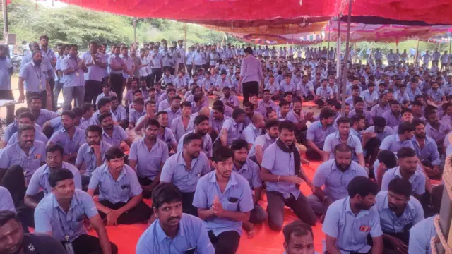 சாம்சங் இந்தியா போராட்டம்