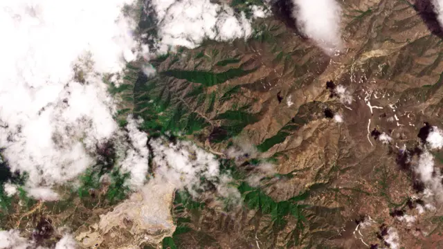 عکس ماهواره‌ای محل سقوط