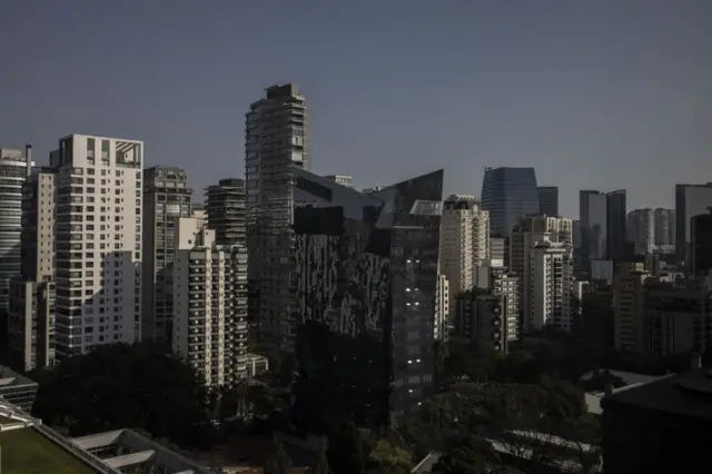 Edifícios na Avenida Faria Lima, no distrito financeiro de São Paulo, Brasil, na sexta-feira, 1º de setembro de 2022