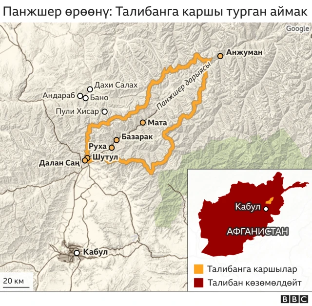 Панжшер картада