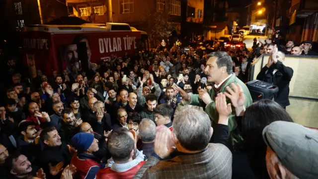 Erkan Baş'ın Gebze'deki seçim konuşmalarından biri 