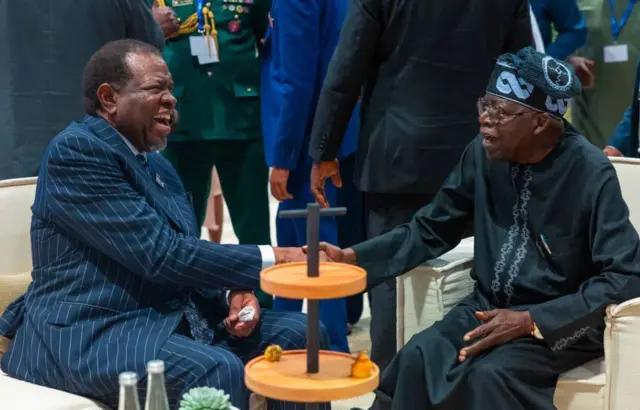 Hage Geingob and Bola Tinubu