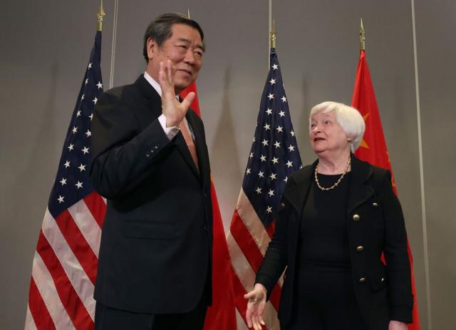 Bà Janet Yellen gặp ông Hà Lập Phong hồi tháng 11/2023 tại San Francisco , California trước thềm Hội nghị Thượng đỉnh APEC 2023