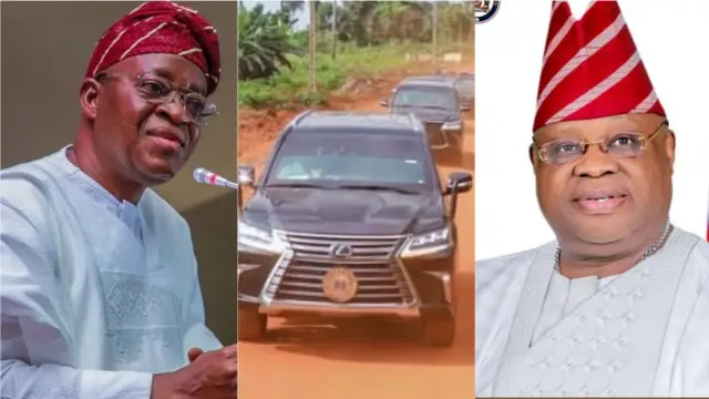 Aworan Oyetola, ọkọ ijọba, ati Adeleke