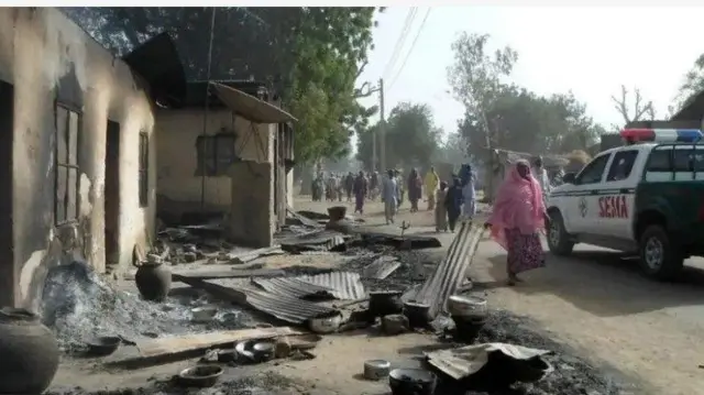 Ile kan ti ikọ Boko Haram dana sun