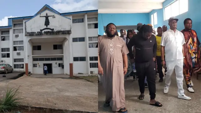 Foto Ụlọikpe Ukwu Anambra steeti na Akwa Ọkụkọ na ndị ọzọ