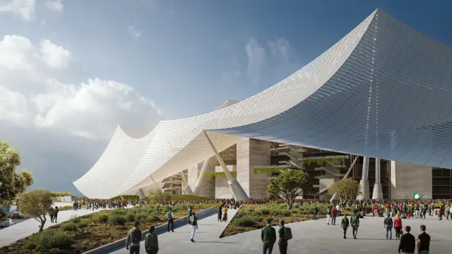 Une image proposée du stade Hassan II