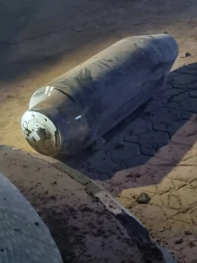 Photo of part of missile