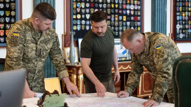Андрій Гнатов, Володимир Зеленський та Олександр Сирський