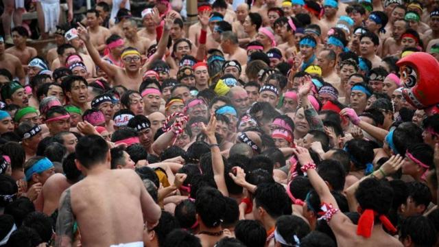 Japan Naked Festival Women Join Hadaka Matsuri For Di First Time Bbc