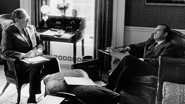 राष्ट्रपति रिचर्ड निक्सन के साथ हेनरी किसिंजर