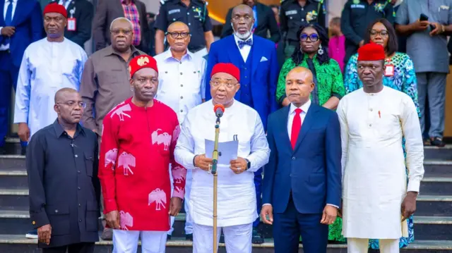 Gwamnonin yankin kudu maso gabashin Najeriya bayan kammala wani taronsu