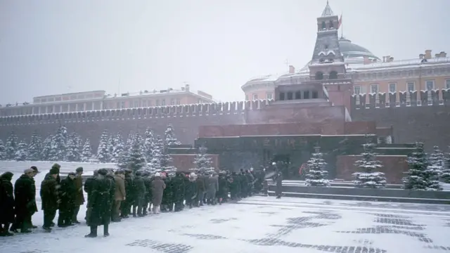 Colas en el mausoleo de Lenin