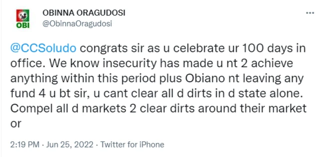 Soludo 100 days