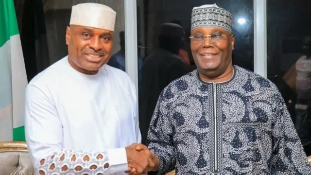 Foto Kenneth okonkwo na Atiku Abubakar