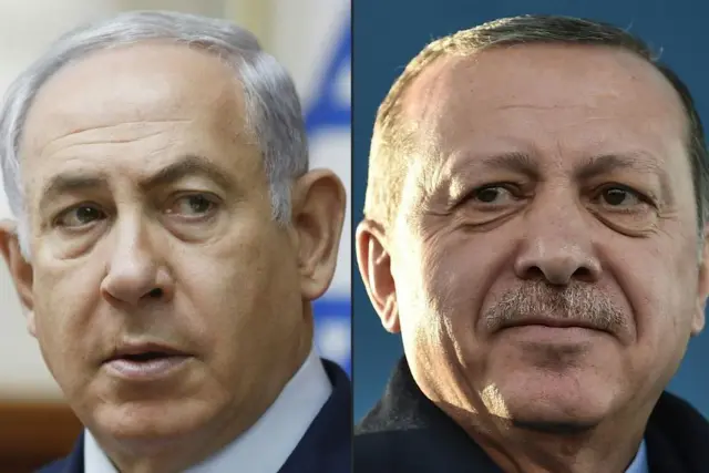 أرودغان (يمين) ونتنياهو