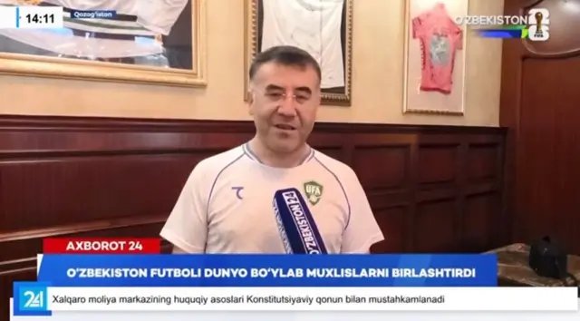 Профессор Қорабоев июнь ойида Ўзбекистон терма жамоасининг Жаҳон кубогидаги ўйини ортидан Ўзбекистон телевидениесига интервью берганди. 