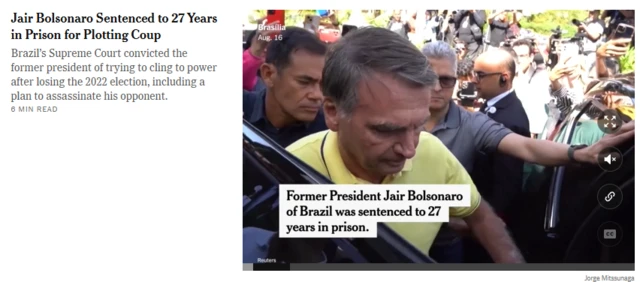 Página do New York Times