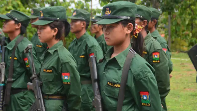 PNLA တပ်ဖွဲ့တည်ထောင်ခြင်းအခမ်းအနား ၁၇ နှစ်ပြည့်အခမ်းအနားမြင်ကွင်း