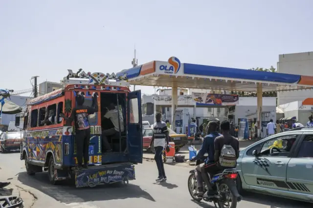 Scène de la vie quotidienne à Dakar