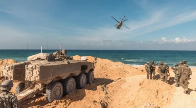 مدرعة إيتان في غزة