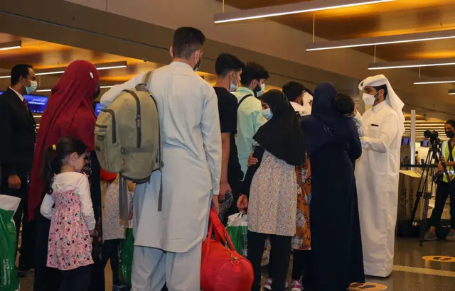 افغان‌های گیر مانده در قطر