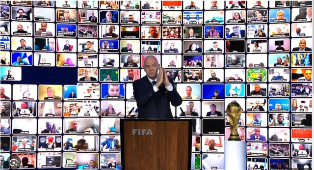 Pireezidaantiin FIFA dorgommii waancaa addunyaa bara 2034 kan qopheessu yeroo beeksisan