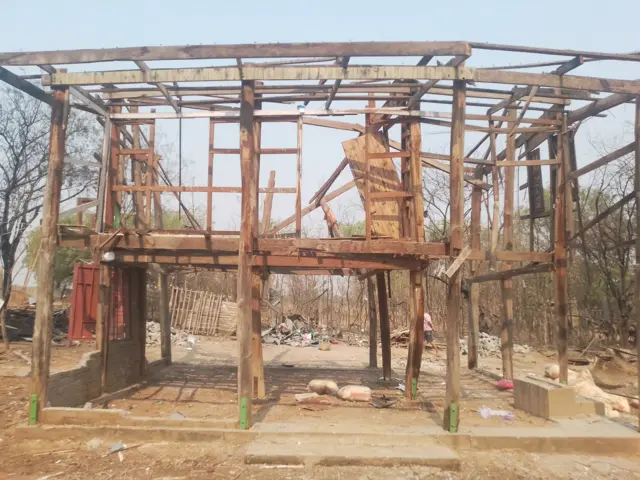 ဧပြီ ၃ ရက်တုန်းက မြောင်၊ နဘက်ရွာက လေကြောင်းတိုက်ခံလိုက်ရတဲ့နေရာ