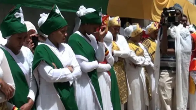 በሰነዓ የቅዱስ ጊዮርጊስ ቤተክርስቲያን ዘማሪያን