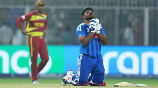 ટી20 વર્લ્ડ કપ, ઇન્ડિયા વિરુદ્ધ વેસ્ટ ઇન્ડીઝ ટક્કર, ભારતનો વિજય, સુપર 8 રાઉન્ડ, સેમિફાઇનલમાં ભારતની ટક્કર કોની સાથે, અભિષેક શર્મા, સંજુ સેમ્સન, સૂર્યકુમાર યાદવ, બીબીસી ગુજરાતી સ્પોર્ટ્સ સમાચાર